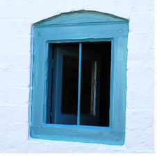 The window after it has had the first coat applied