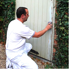 stripping down door